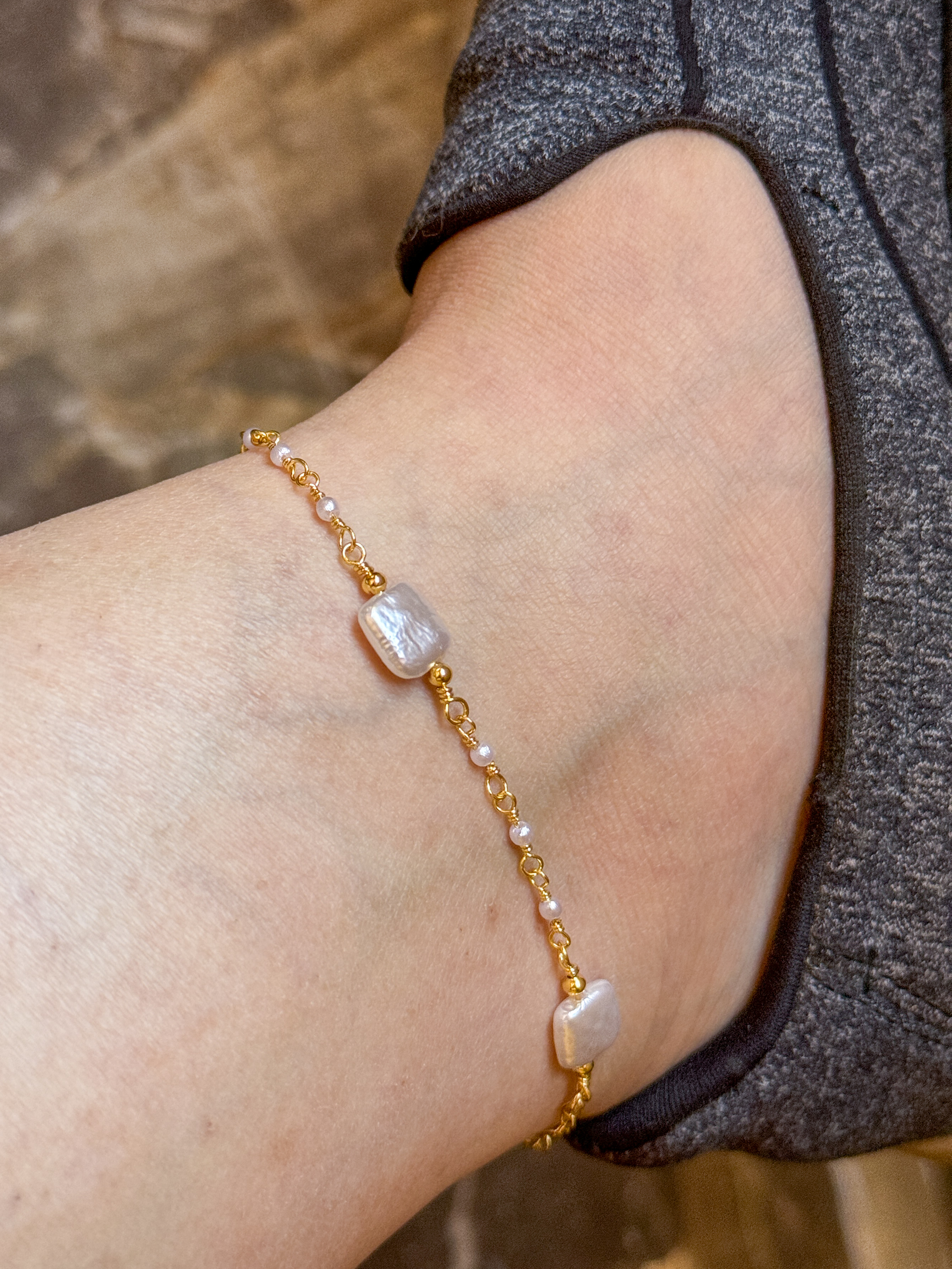 Fresh Pearls Anklet ( Stock ) 1