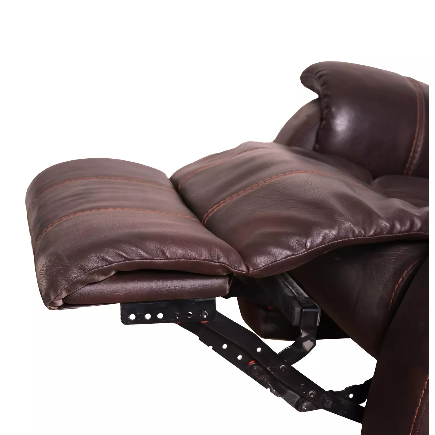 0100-21 Brown leather Lazy Boy chair 3