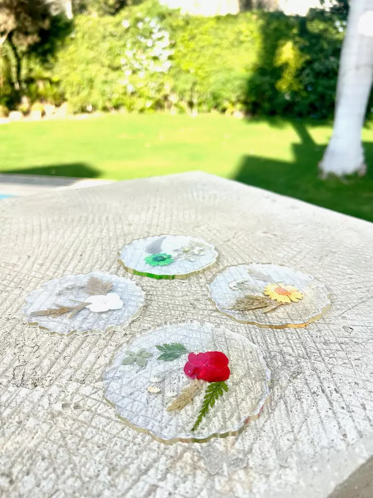 Floral Coaster Set