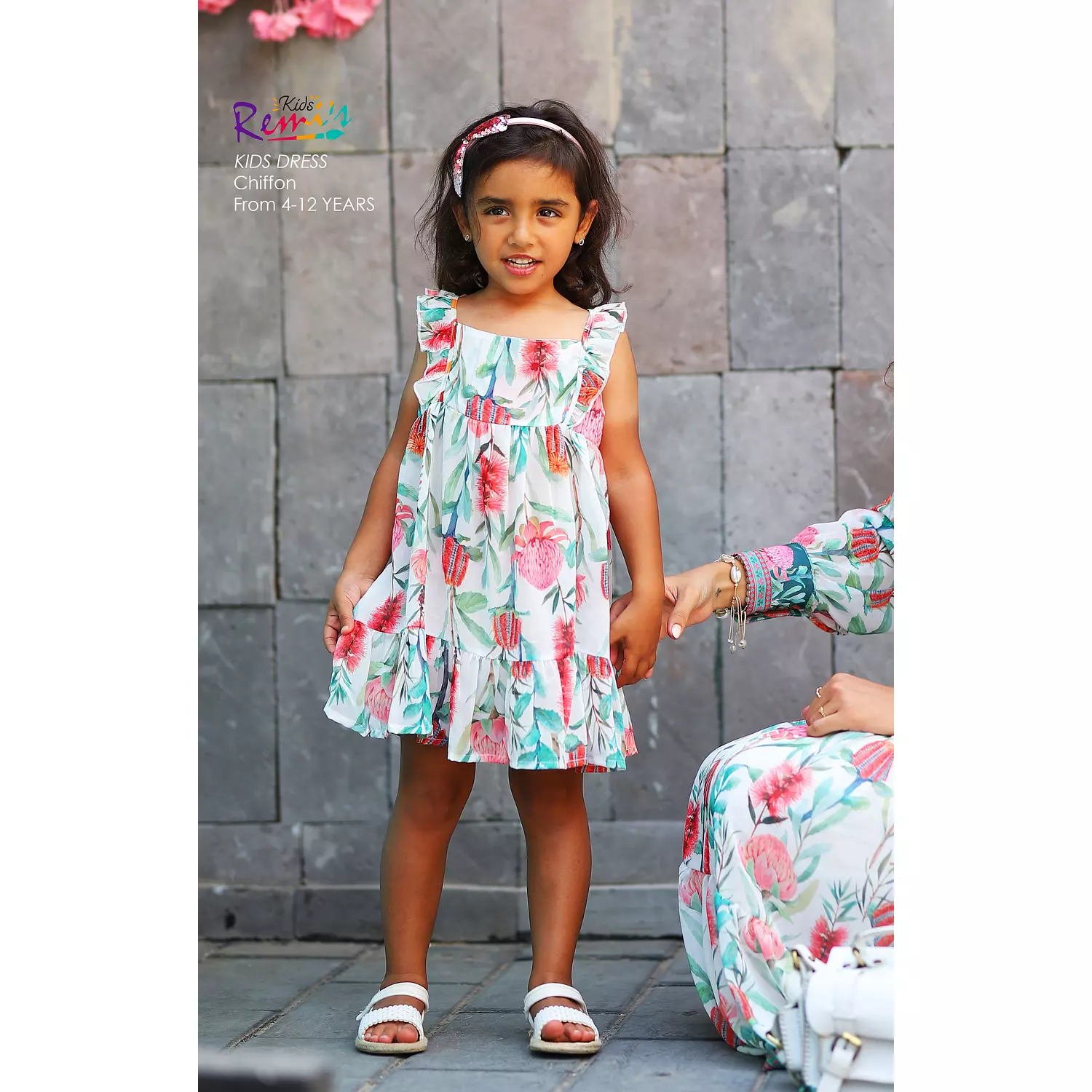 Flora kids dress hover image