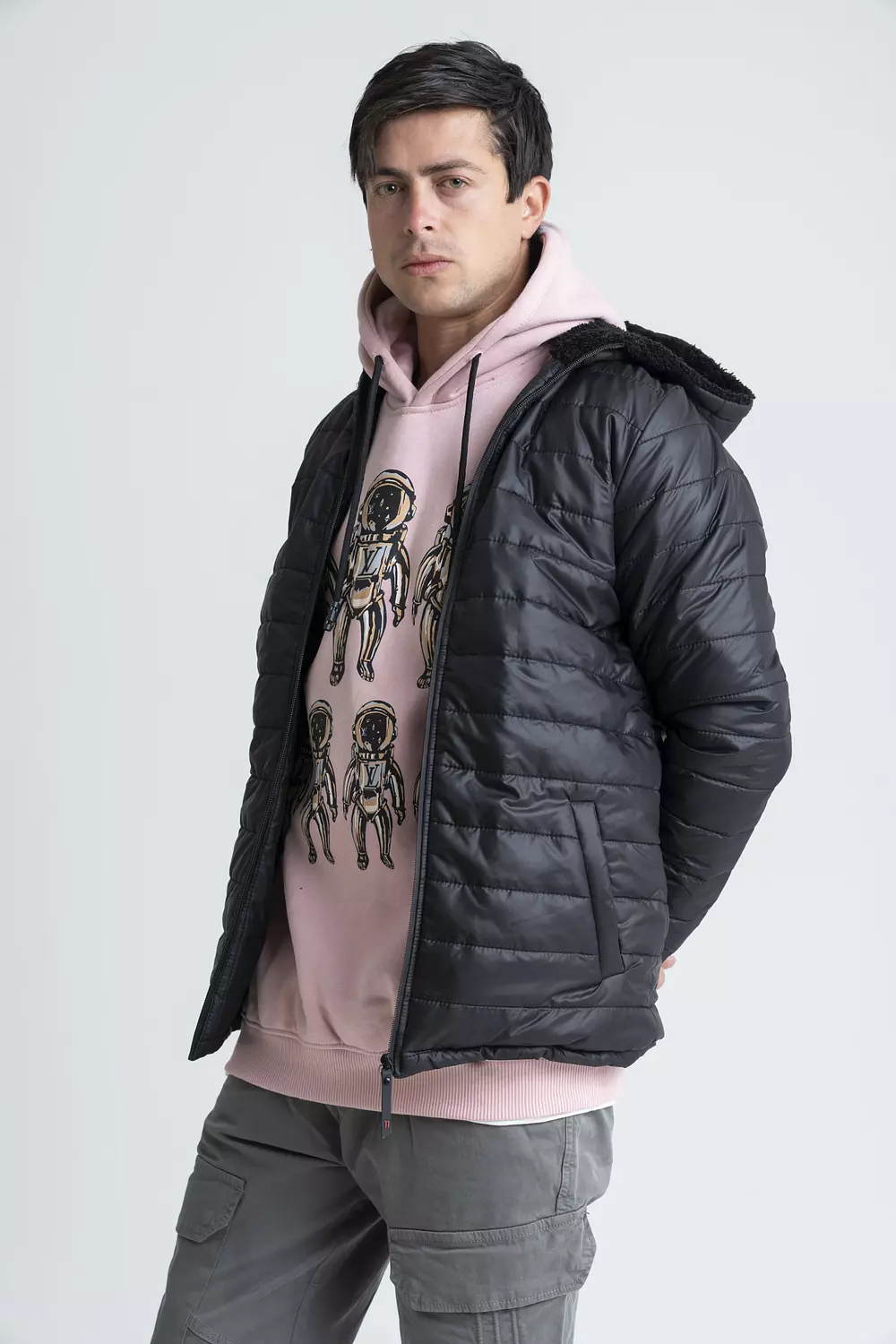 Quilted waterproof bomber jacket 4