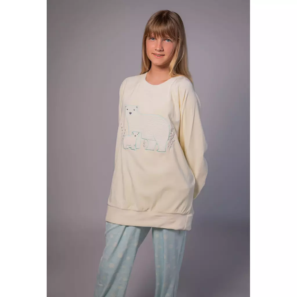 WHITE BEARS WINTER PAJAMAS 