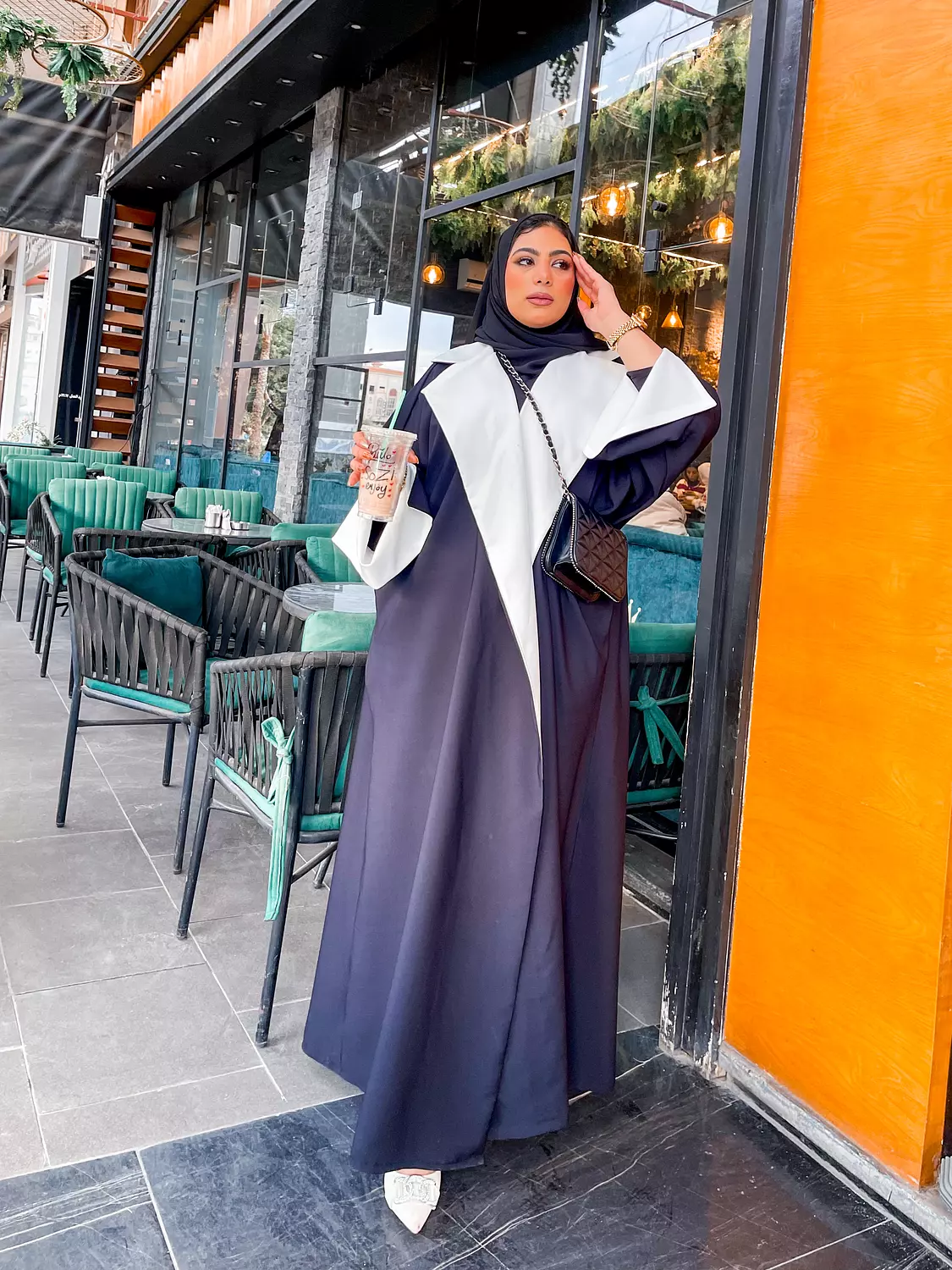 Black & white Blazer Kaftan hover image