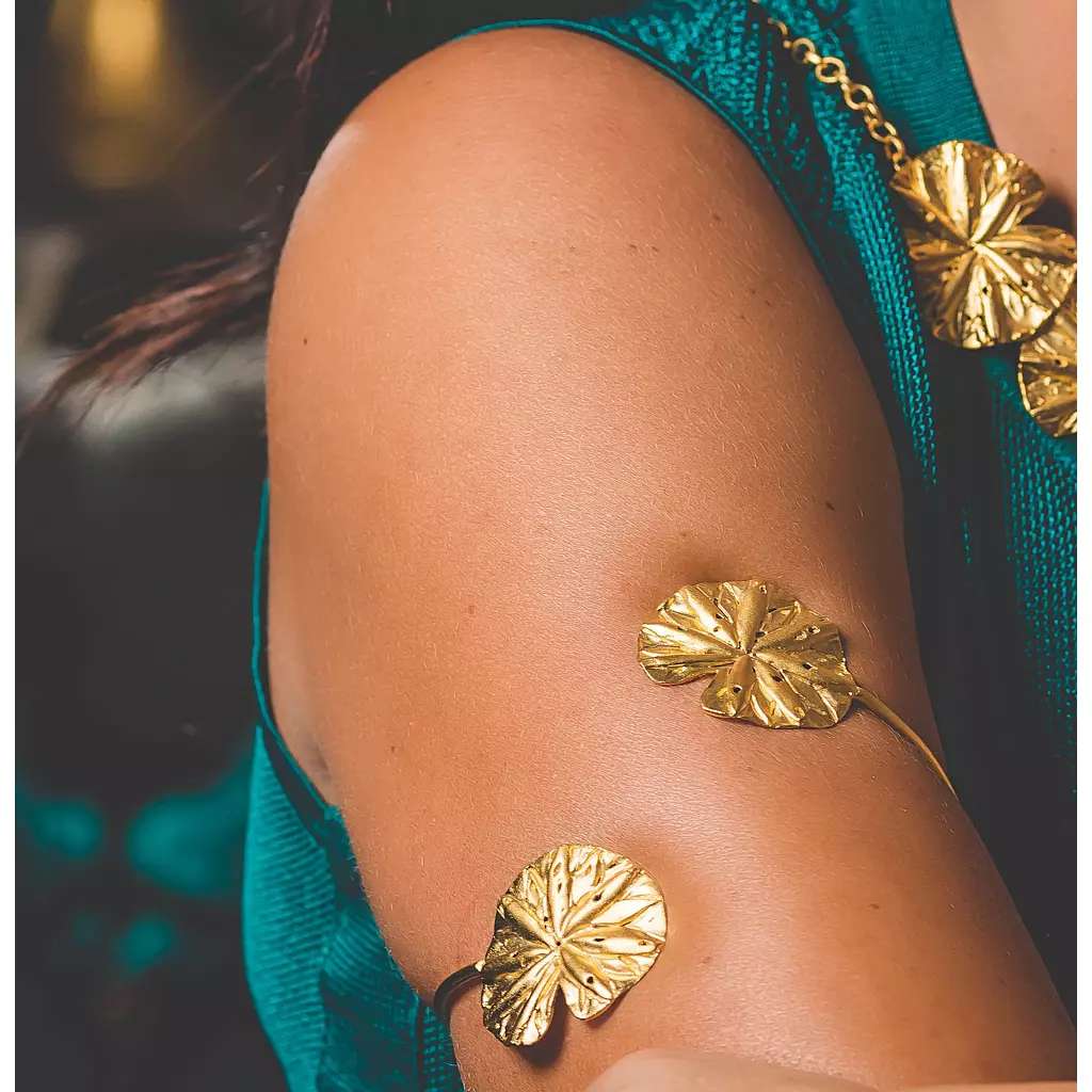 Palm Tree arm Cuff - Gold Platted