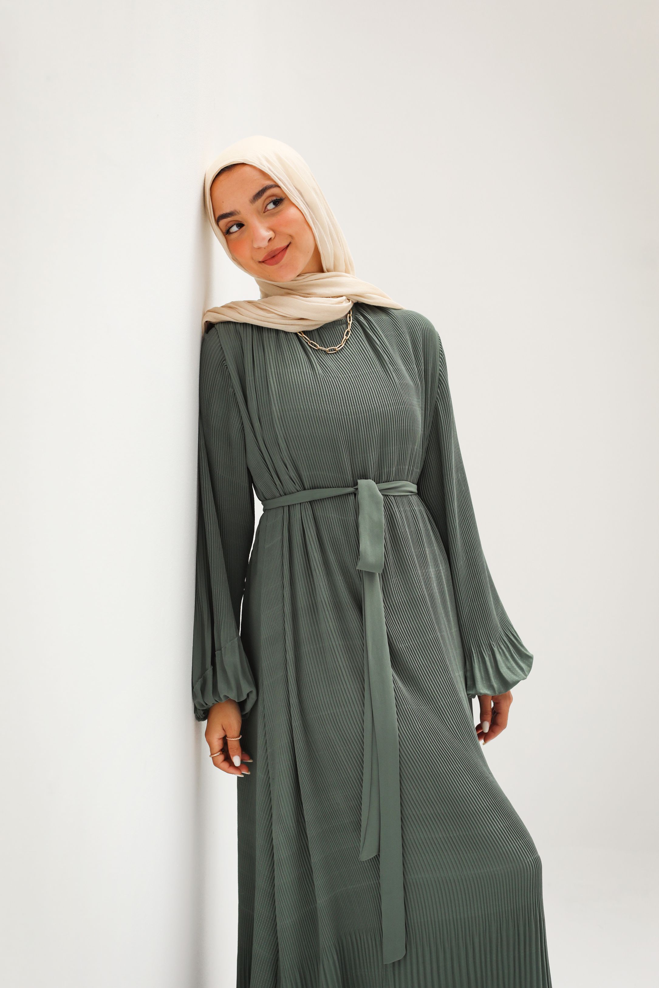 Olive Dreamy Swirl Dress 5