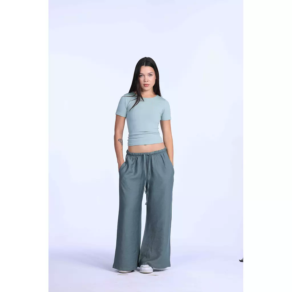 Mint linen pants 