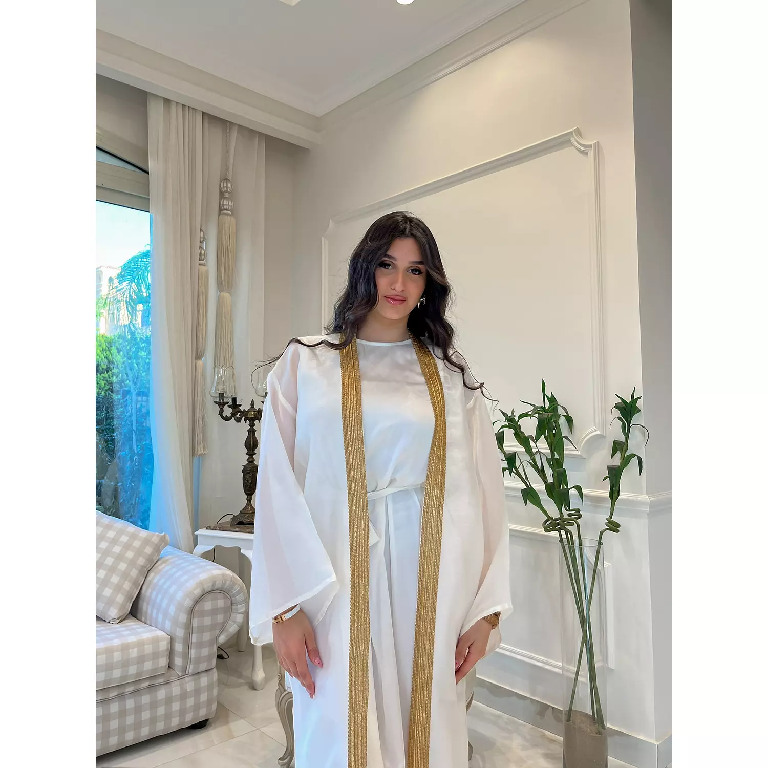 WhiteXGold Kaftan 1