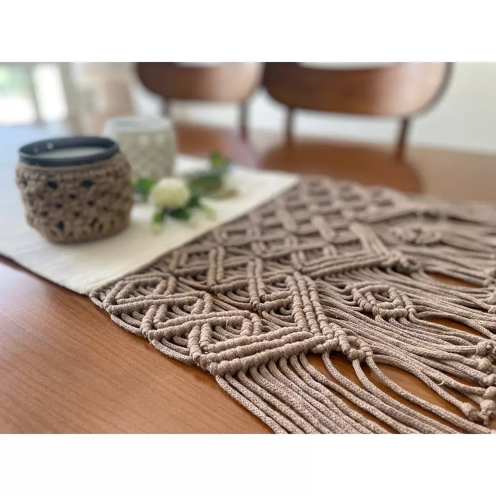 Cotton Macrame Granada Runner 