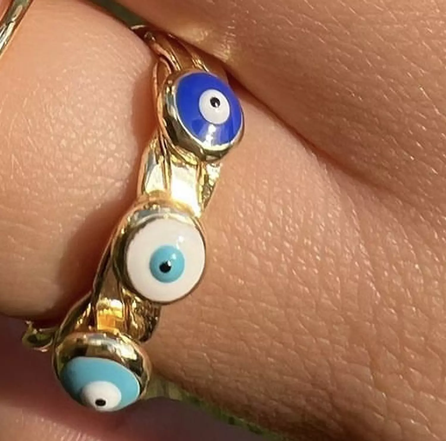 Triple Evil eye ring 2