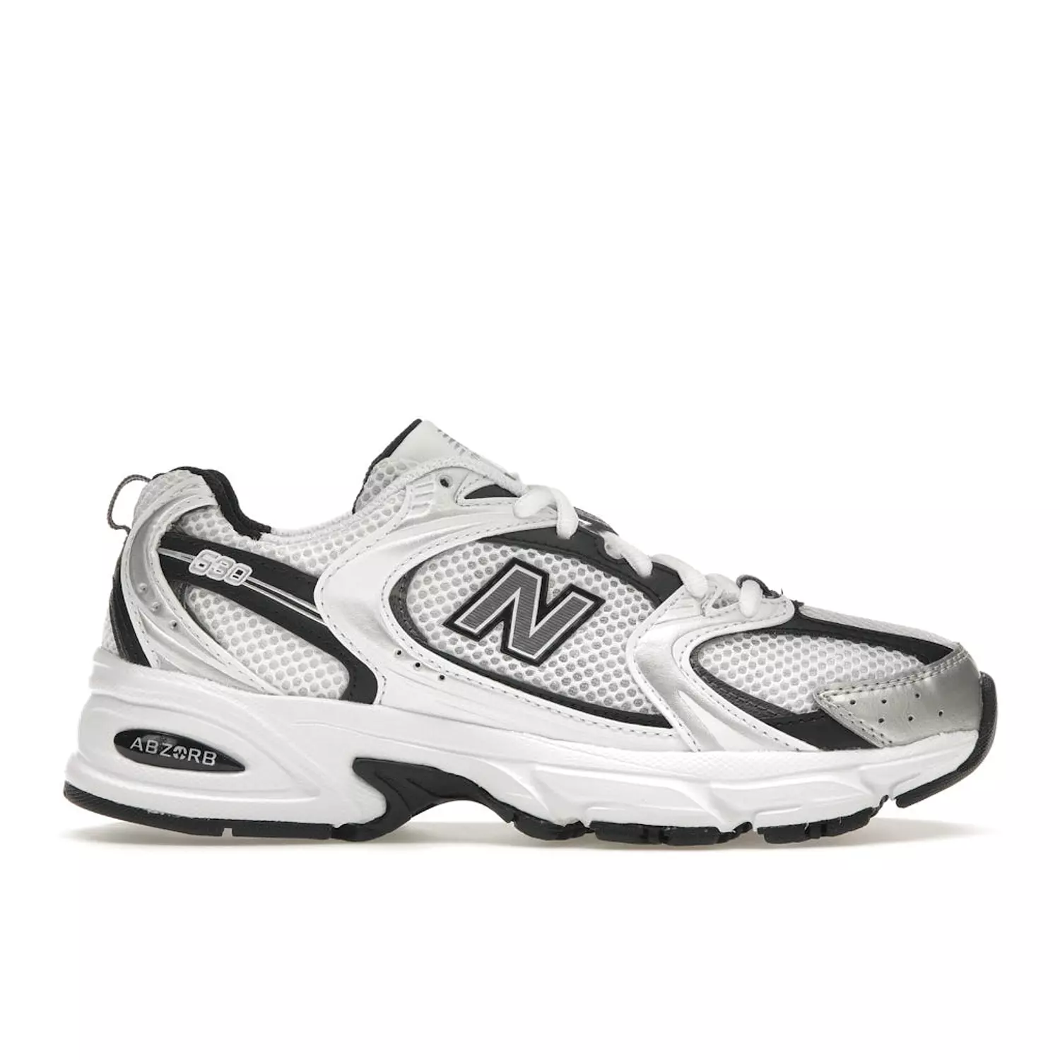 New Balance 530 White Silver Metallic Black hover image