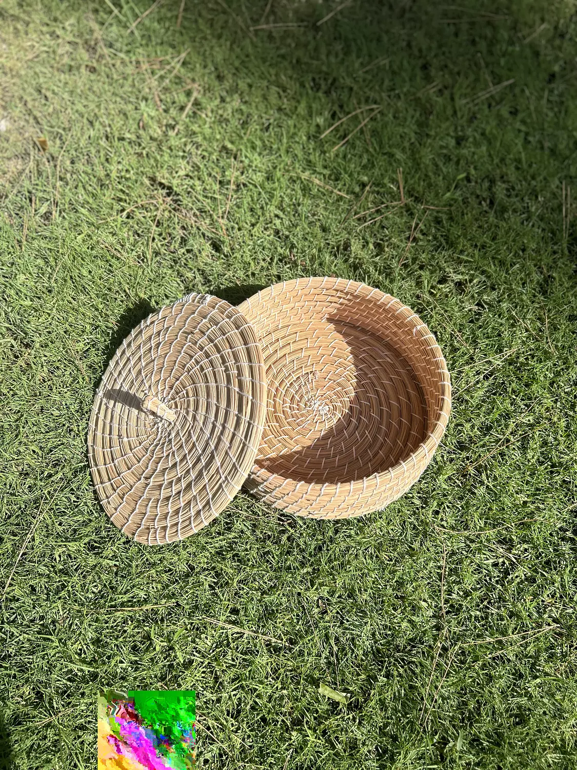 Boho Basket with Lid 2