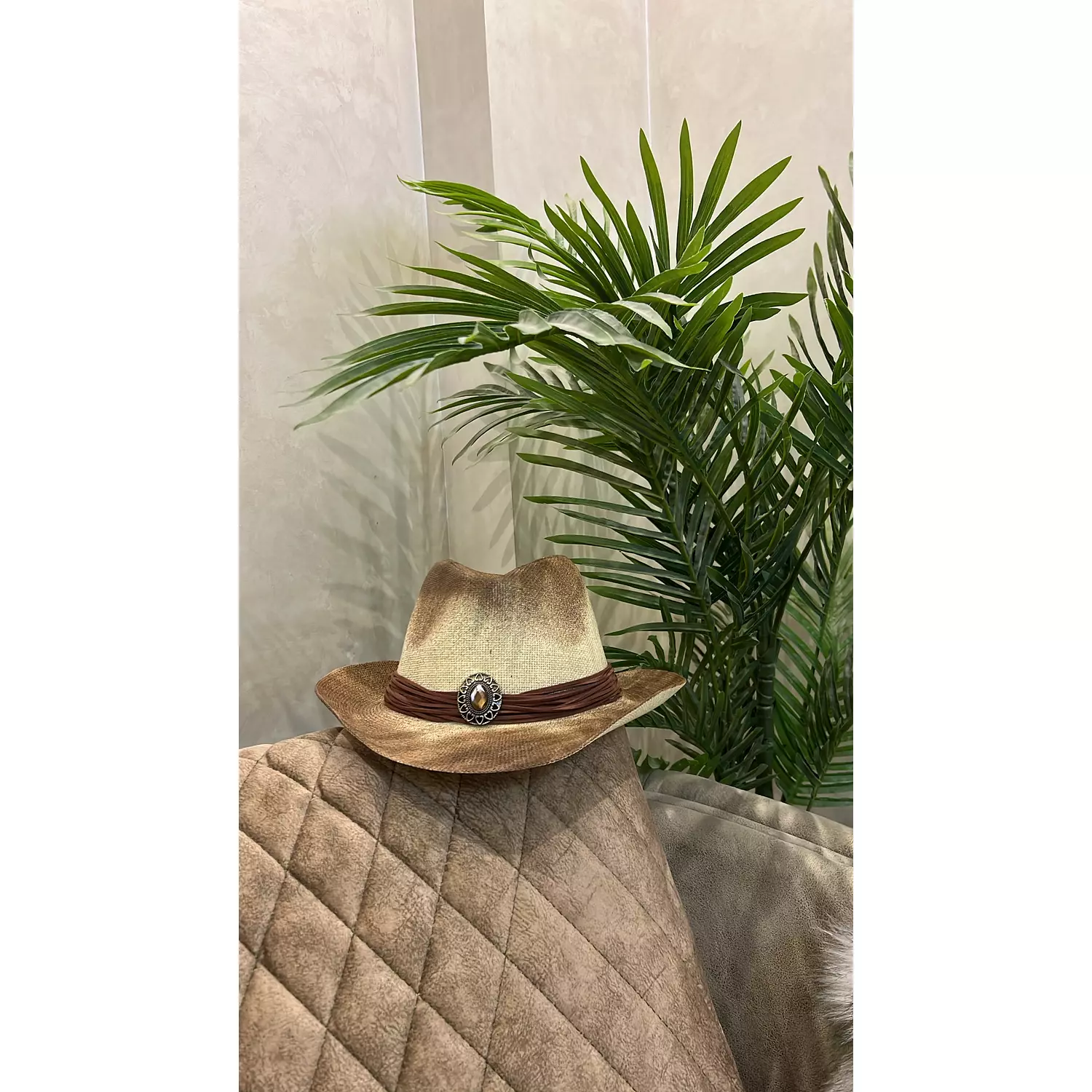 Brownish Cowgirl Hat 1