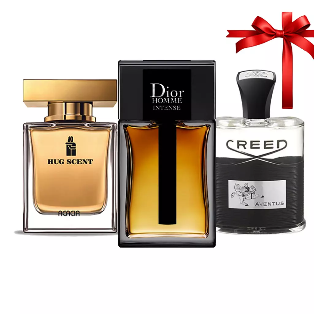 Golden Night Pack (Dior Homme Intense + Hug Scent + Creed Aventus)