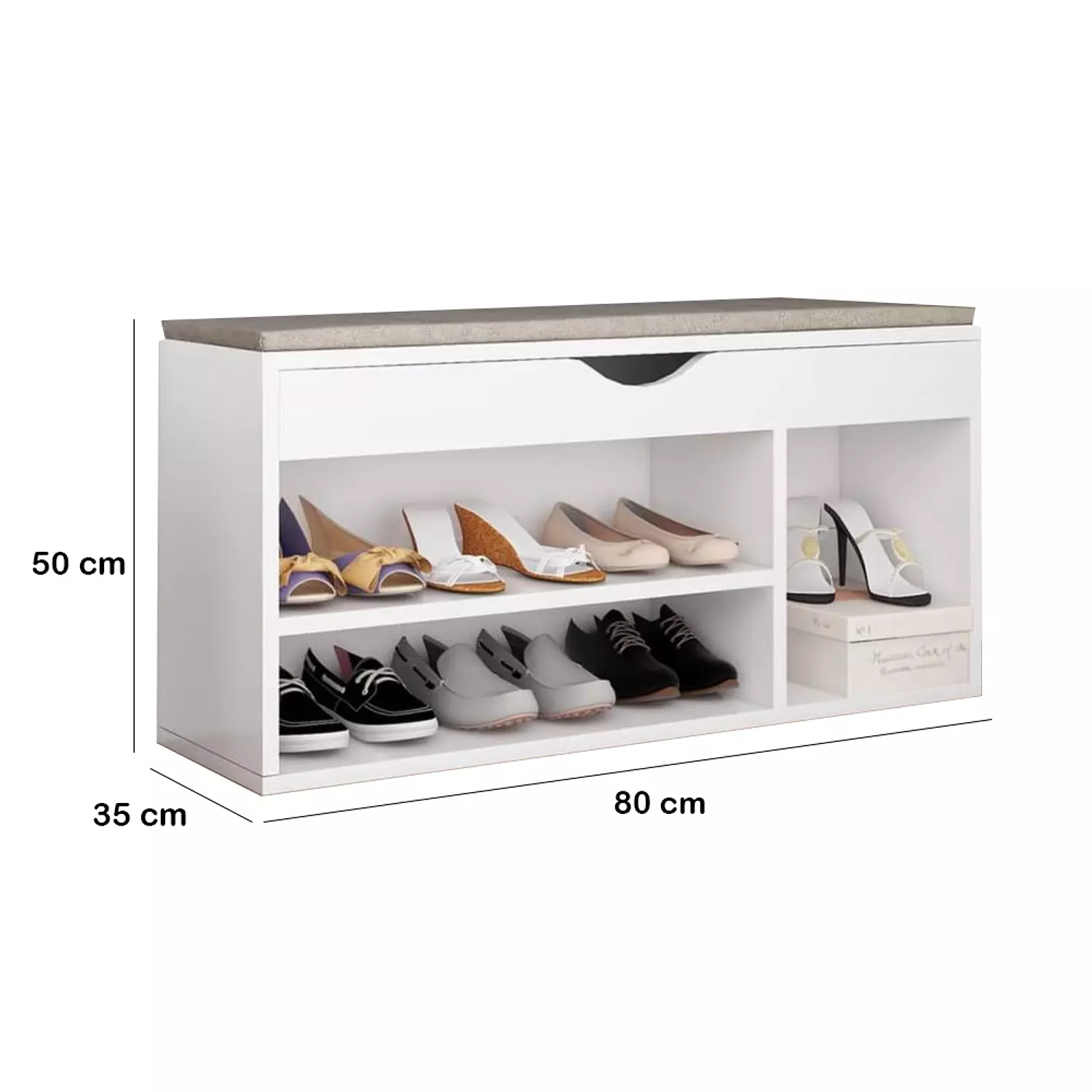 Banquette Shoe Storage 80x35x50 cm - Artco.sho011 7