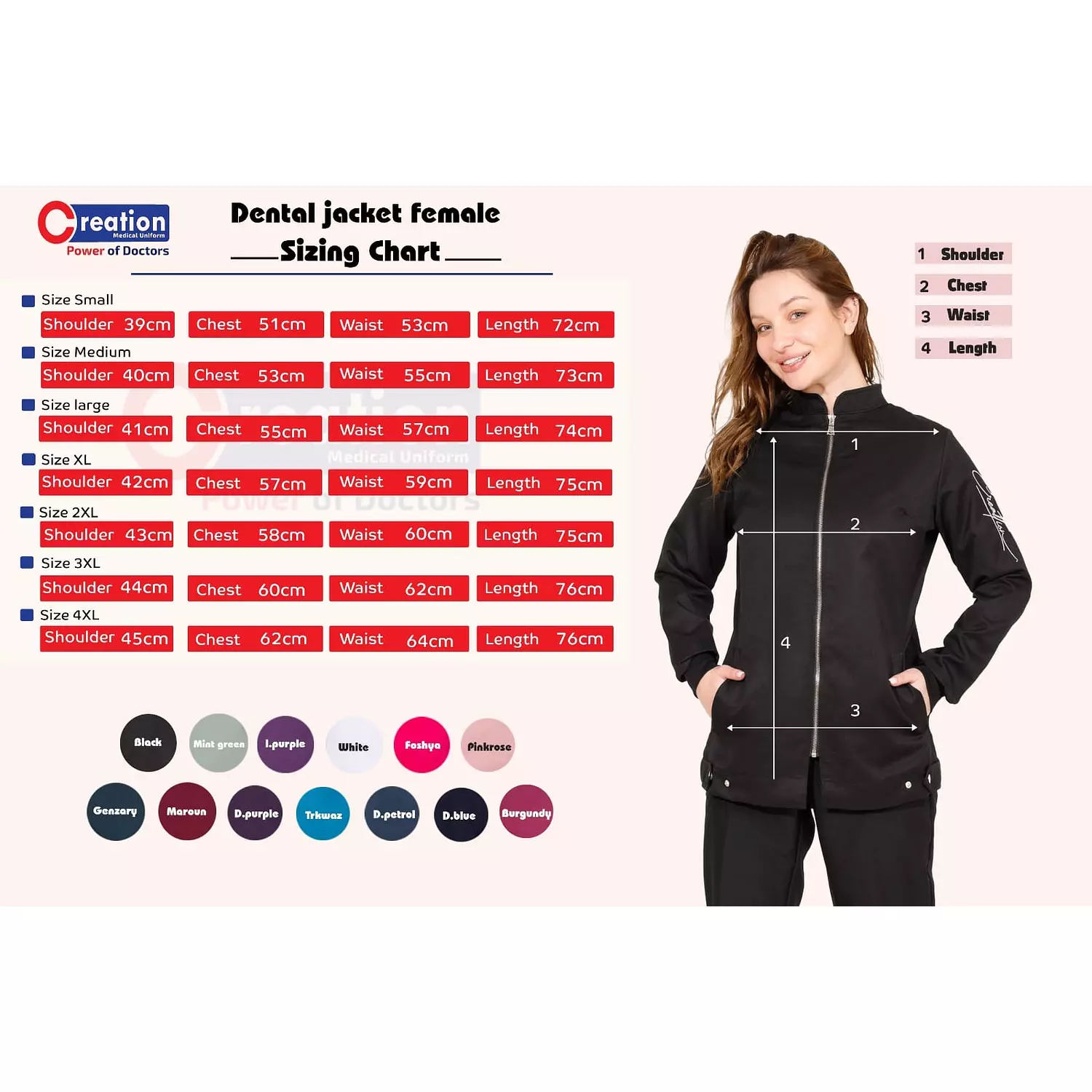 Female Dental Jacket 15