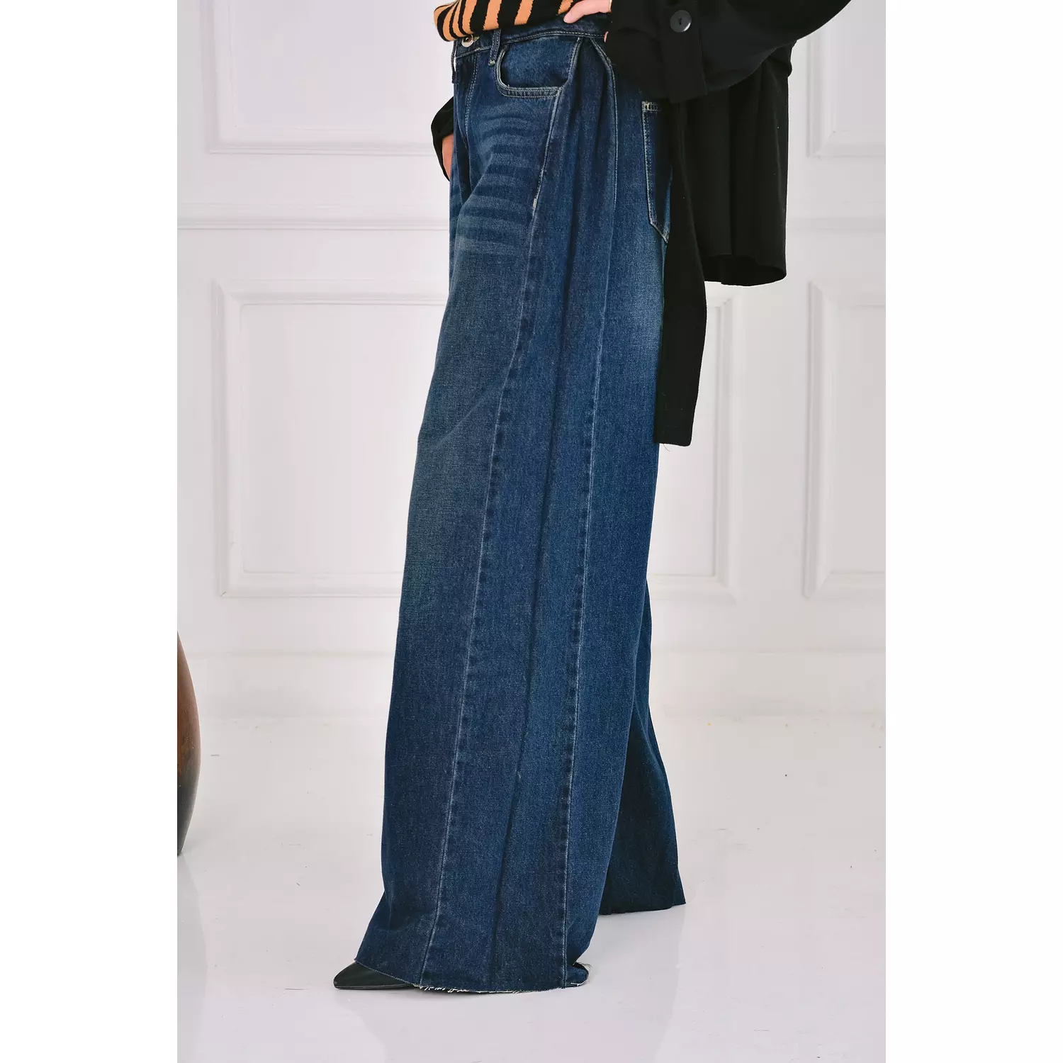 denim wide leg pants 2