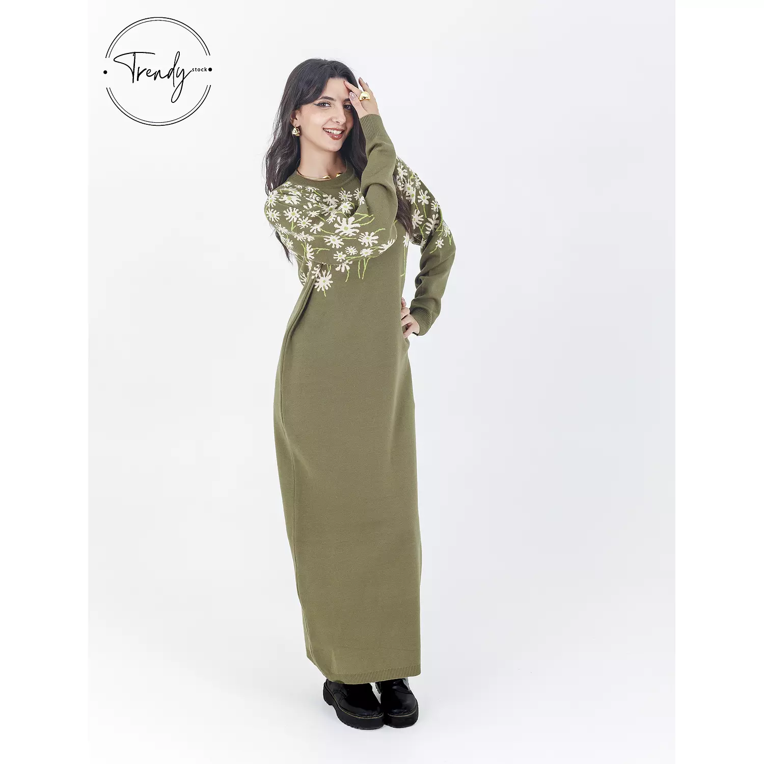 Olive Long Dress hover image