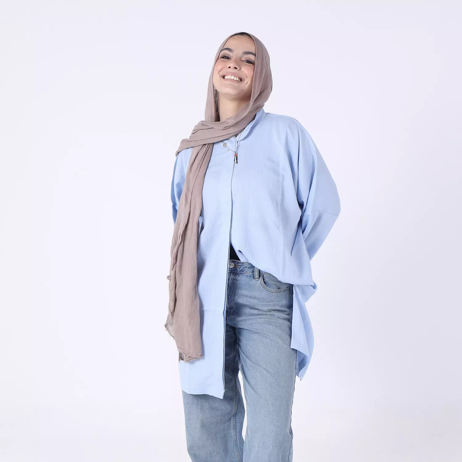 Baby Blue Oversized Shirt 3