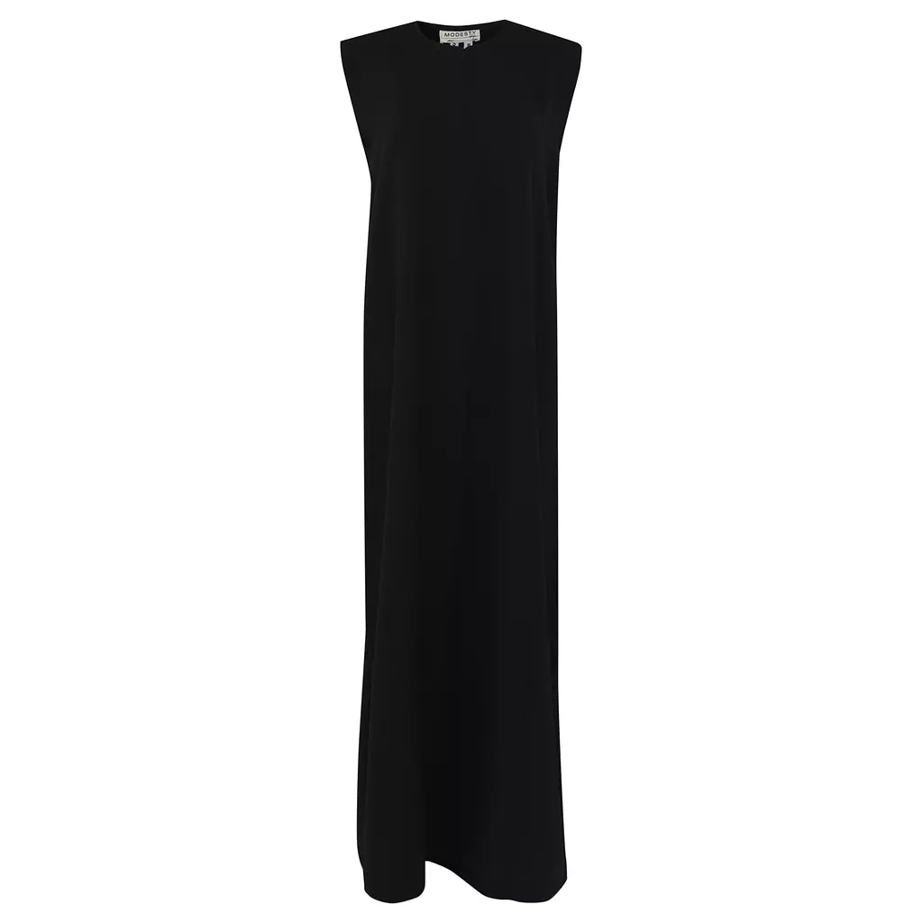 Basic Sleeveless Black Abaya