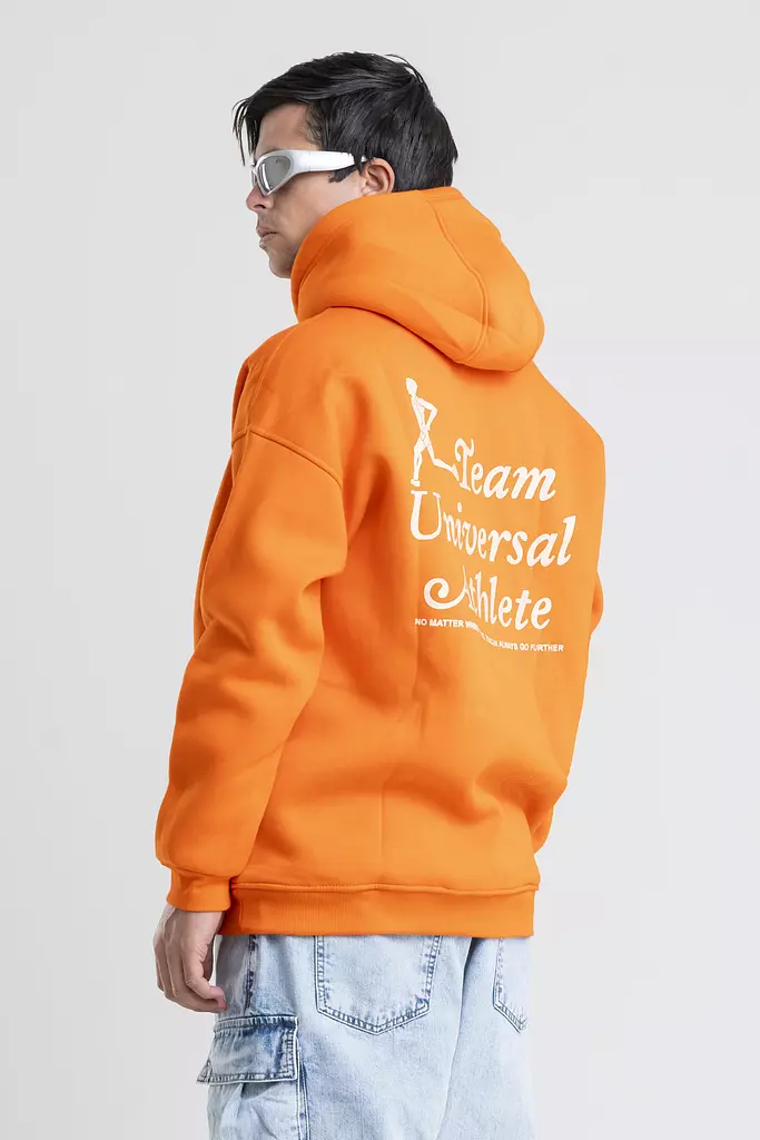 Oversized Printed Back & Front Hoodie