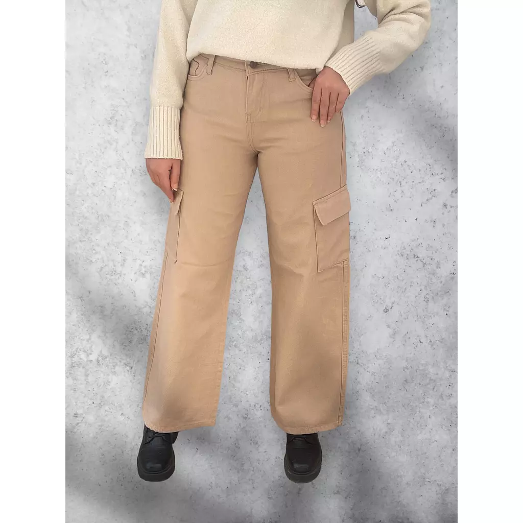 Trendy Cargo pants Beige 