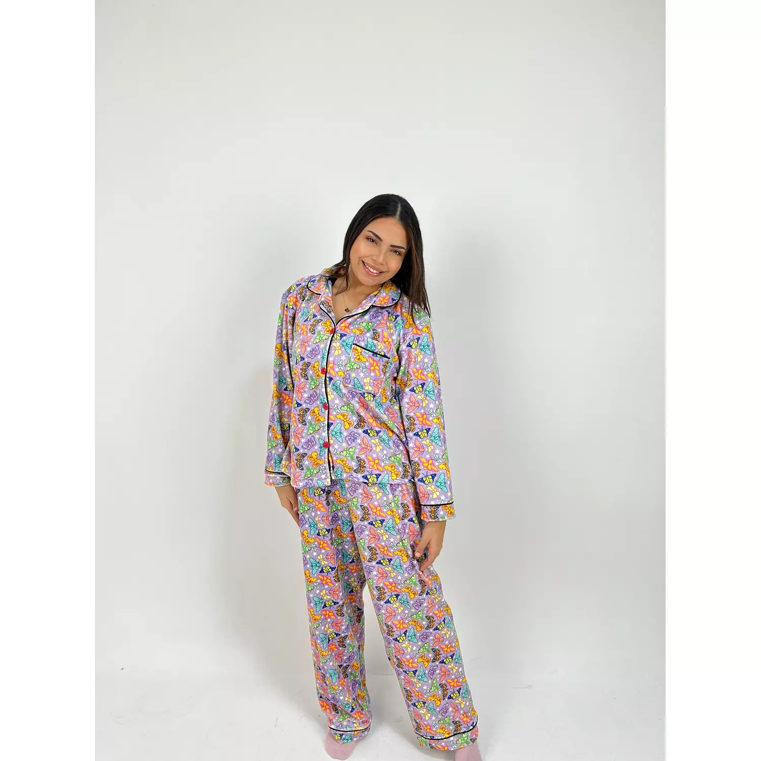 Butterfly fleece jammies  hover image