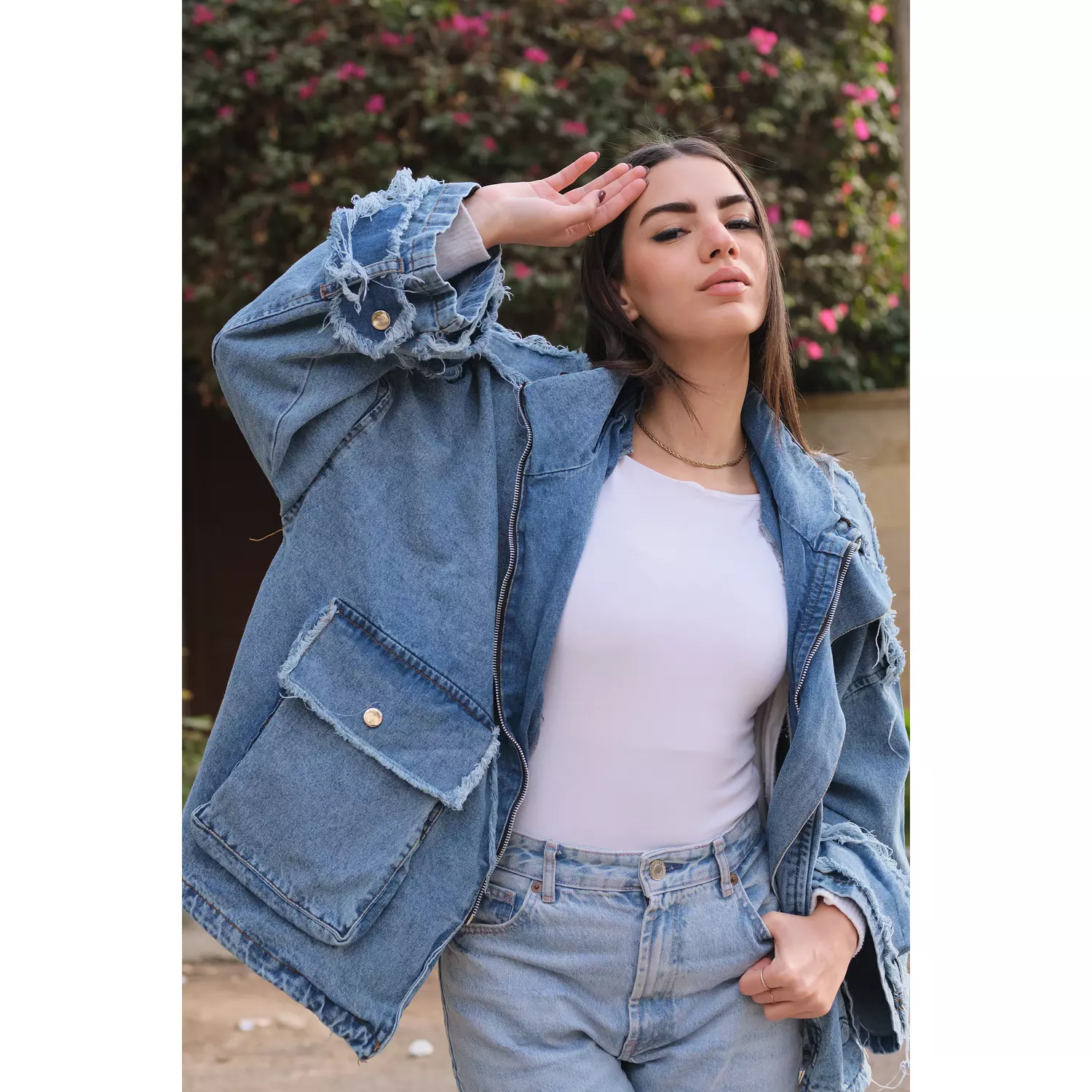 Edgy Denim Jacket 1