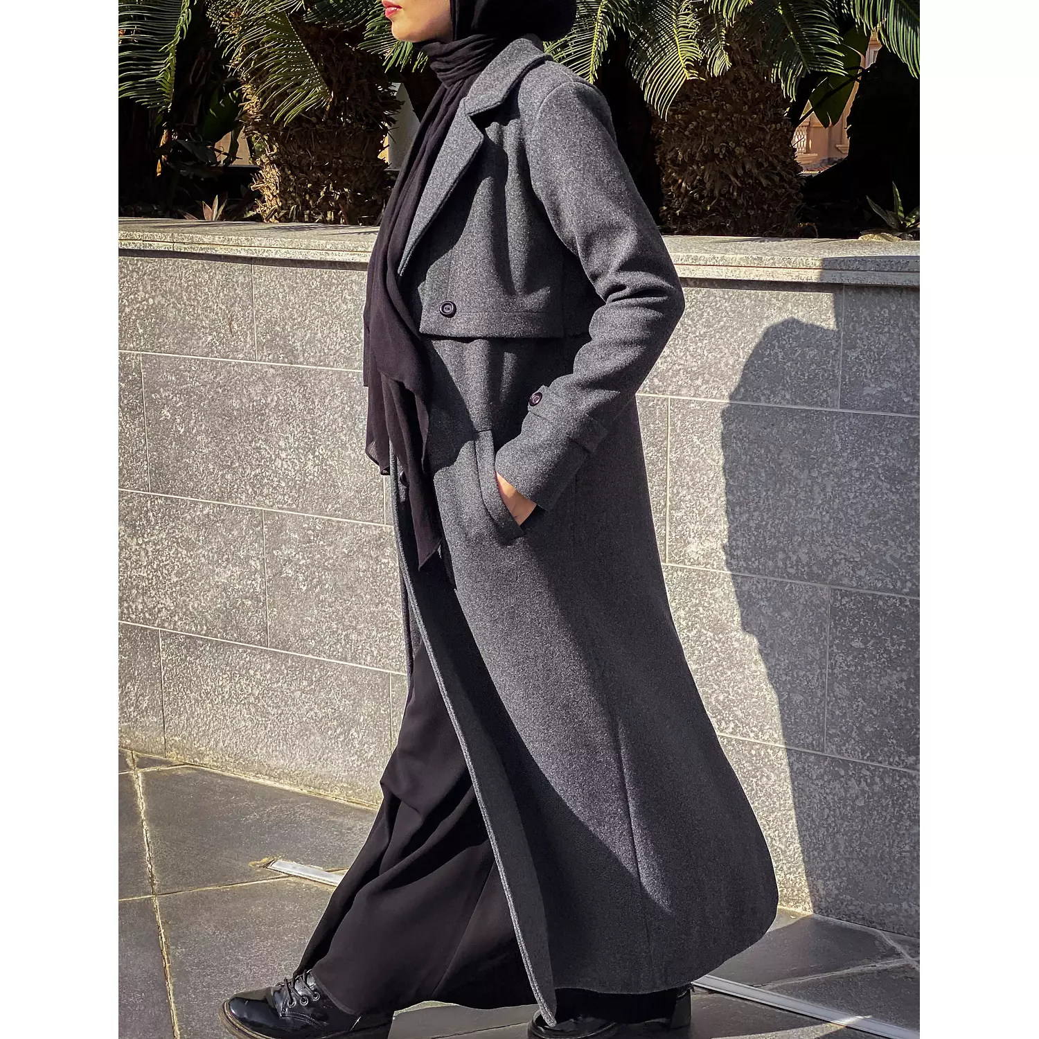 Essential Wool Coat in Grey 3