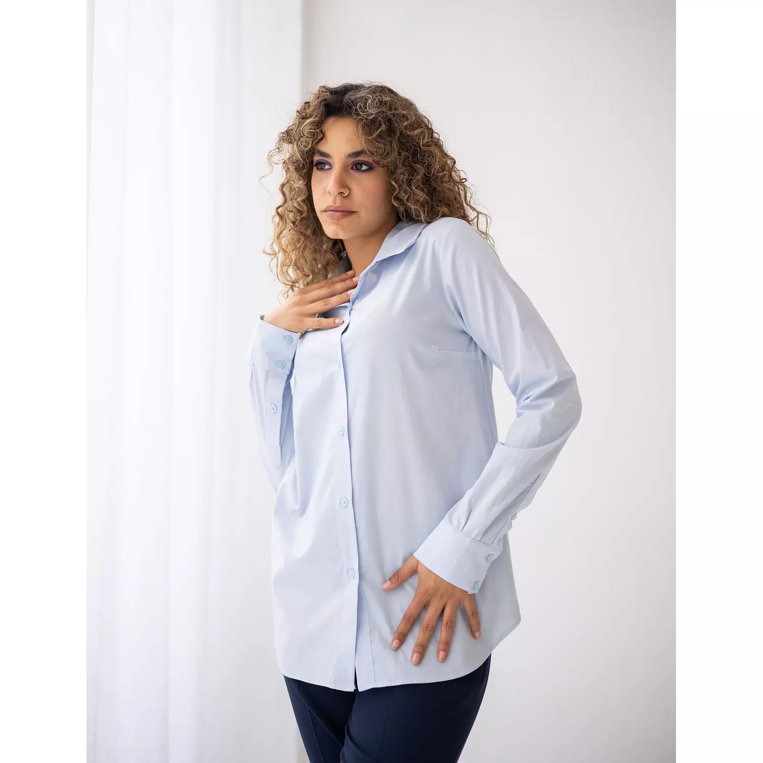 Baby blue shirt  hover image