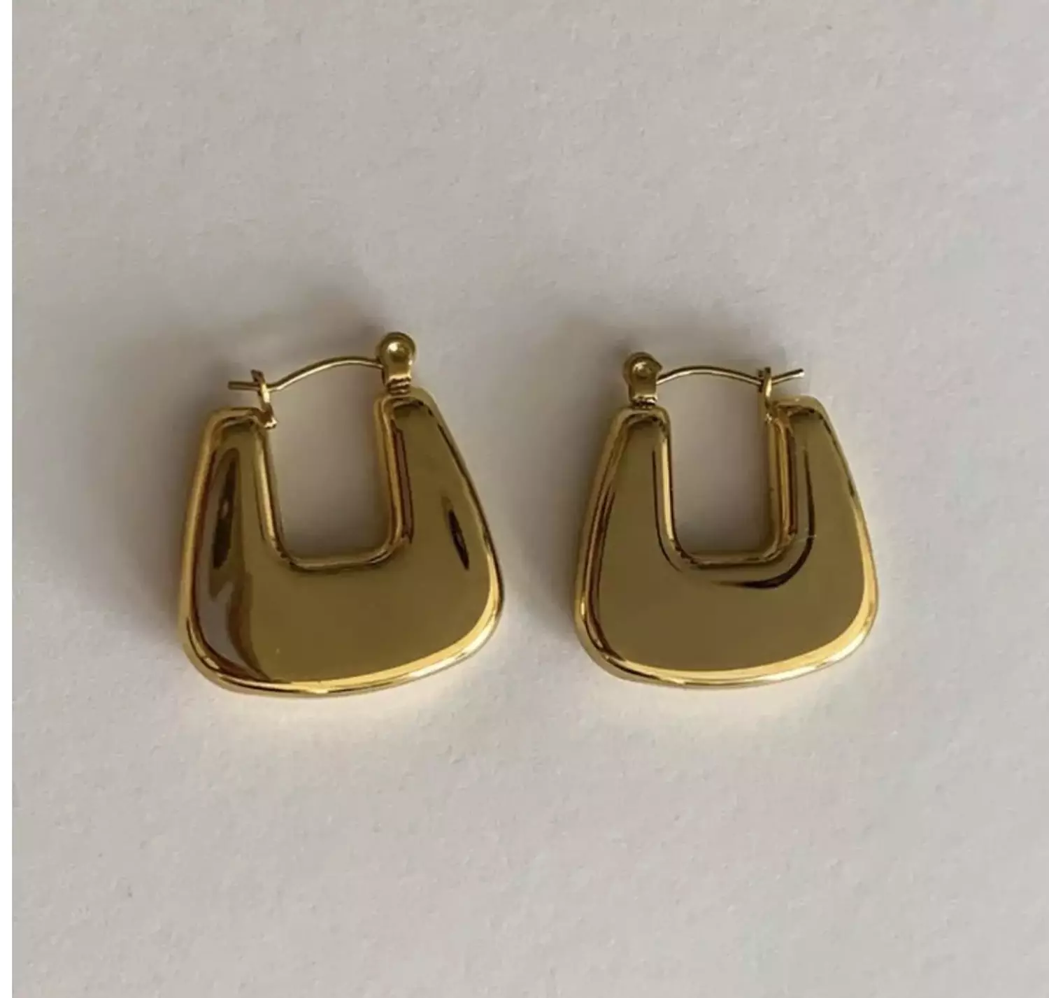 Gold U Hoops  3