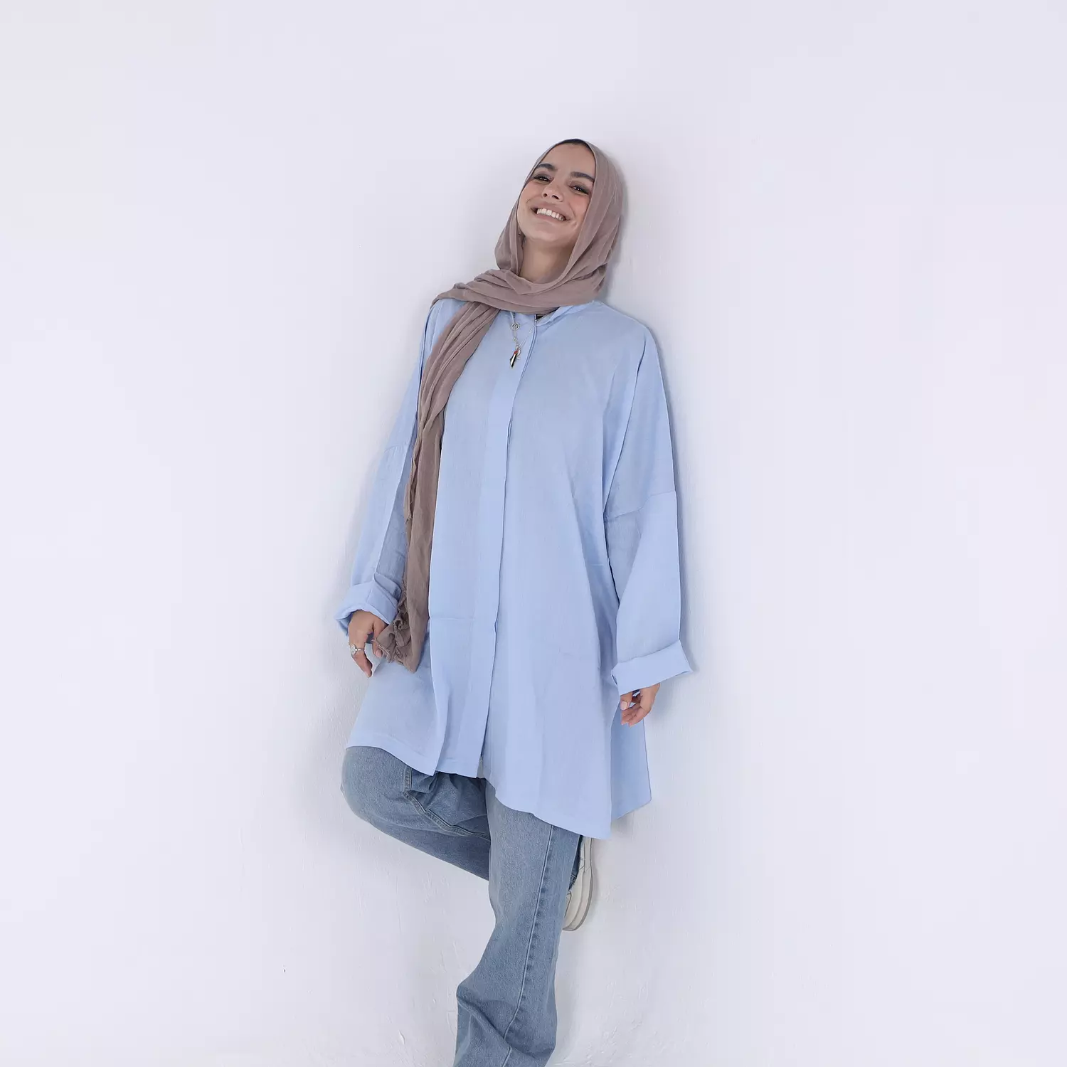 Baby Blue Oversized Shirt hover image