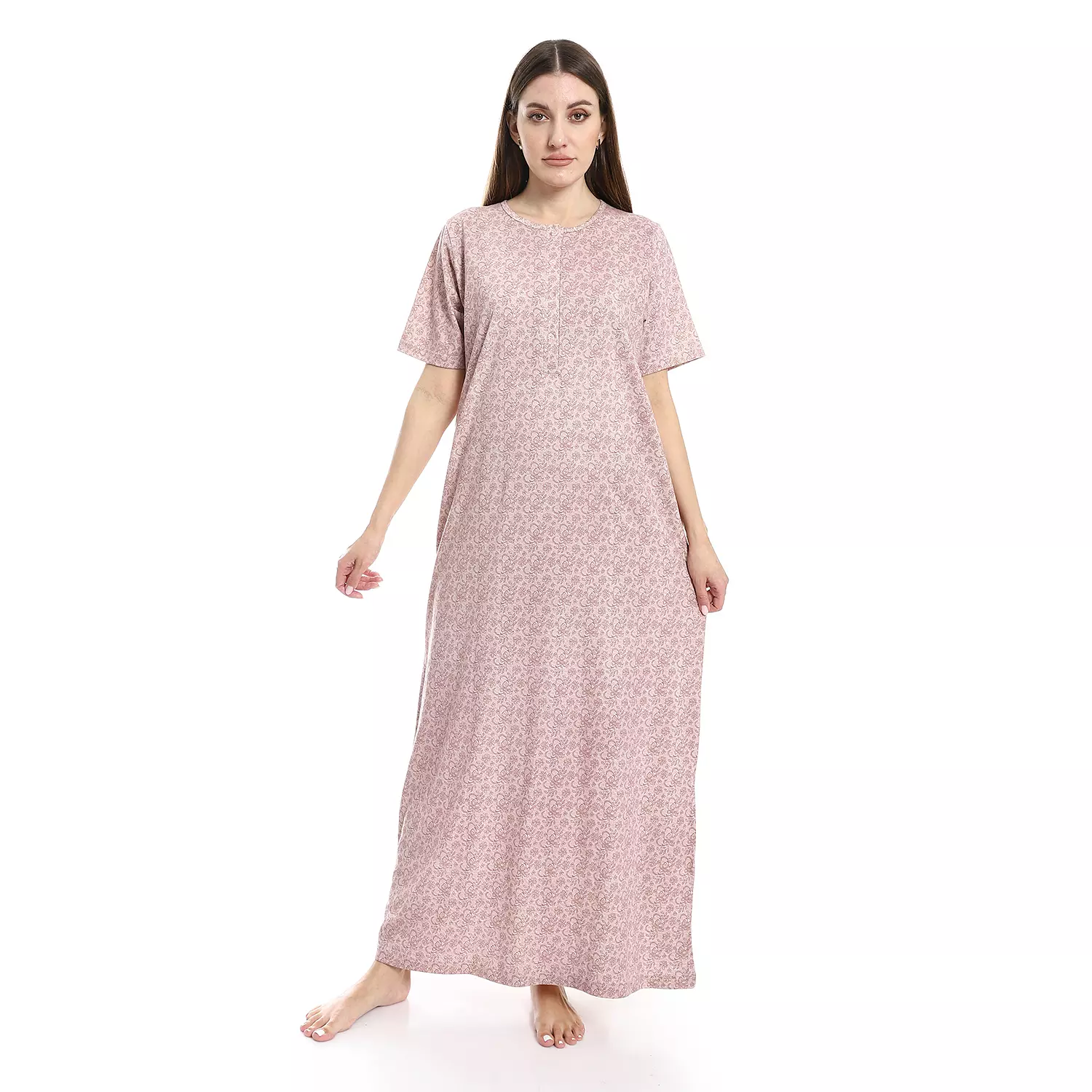 Women Nightgown Floral Pattern - 2488 - Kashmir hover image