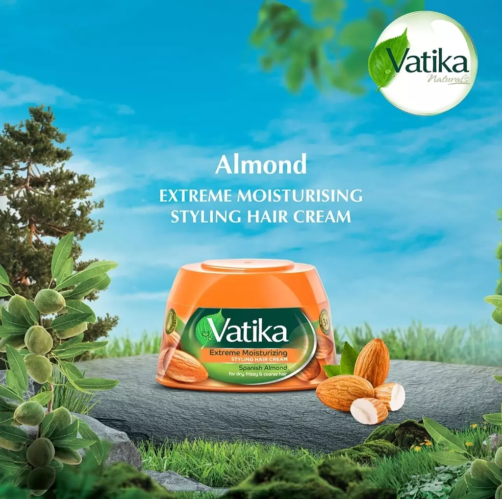 Vatika Almond Styling Hair Cream - 70 ml