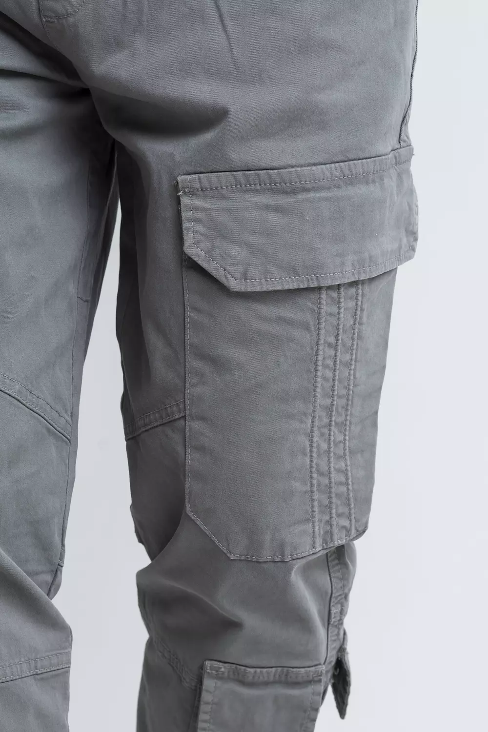 Multi Pocket Cargo Gabardine Pants 14