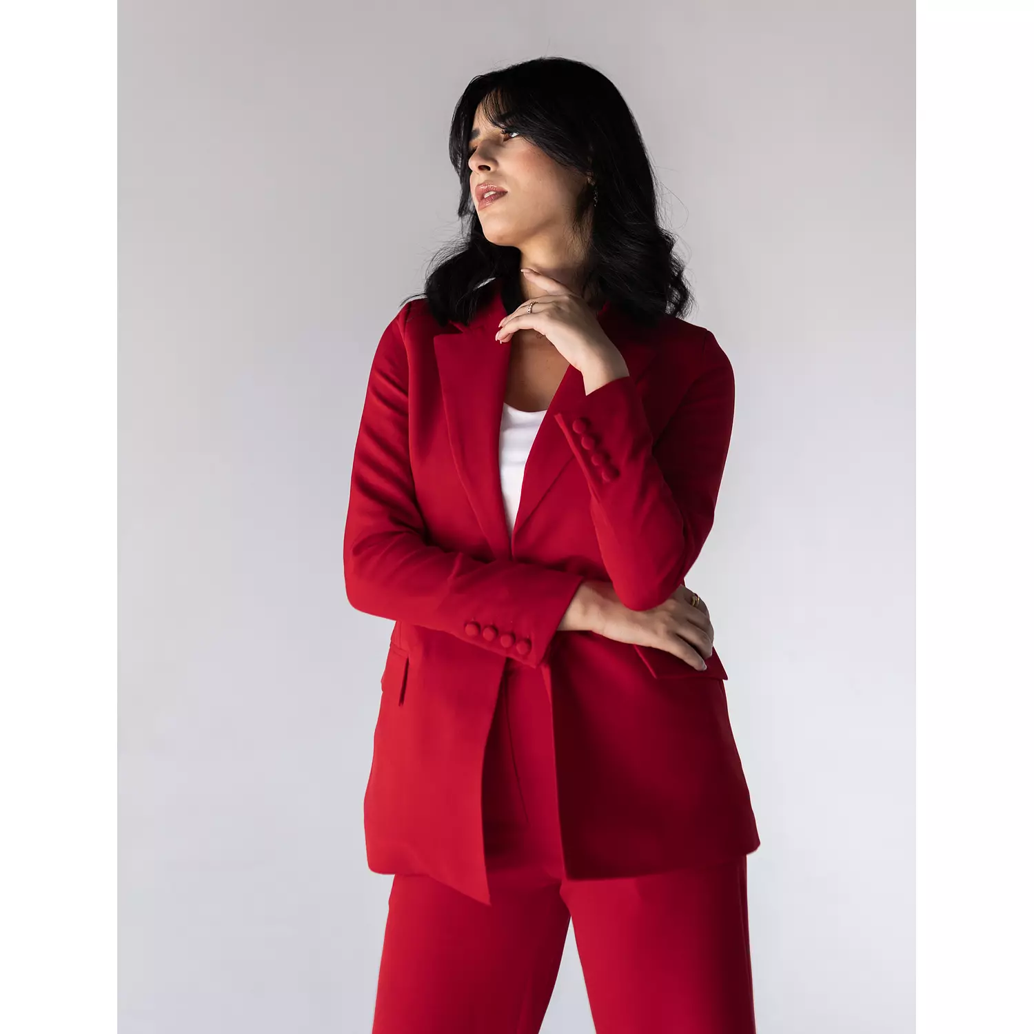 Coral Red Blazer hover image