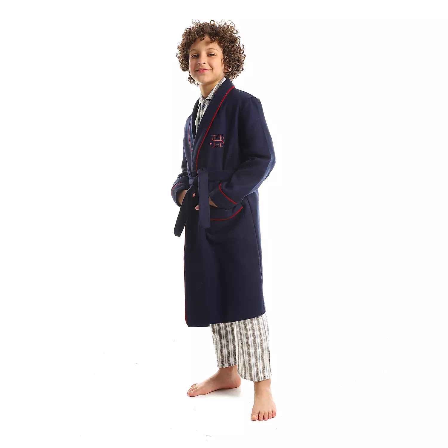 Shorto Kids Winter Robe - Dark Blue 1