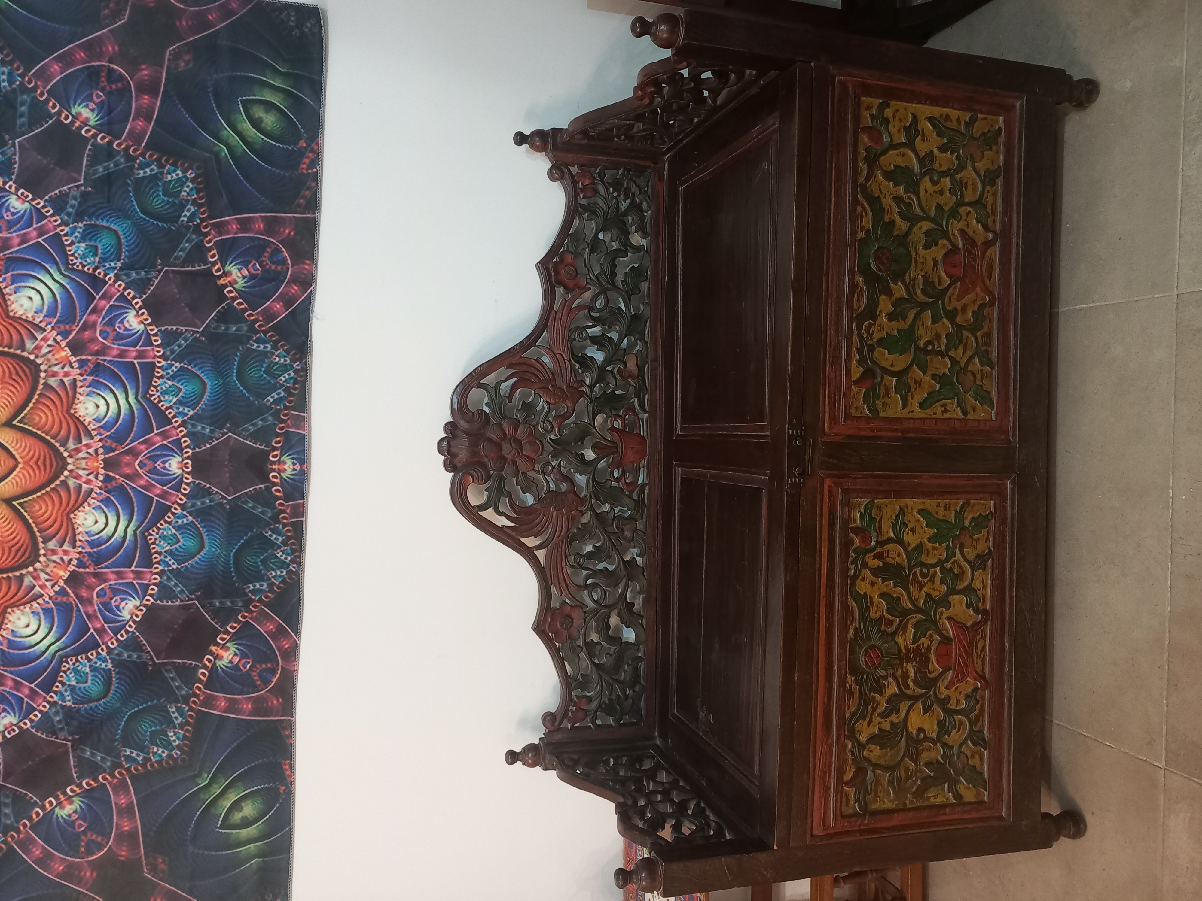 Vintage Asian Storage Bench 4