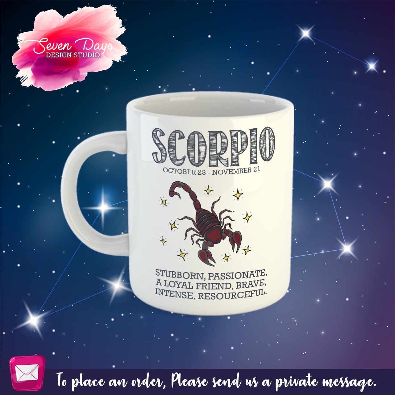 Scorpio Mug, Bottle or Travel Mug hover image