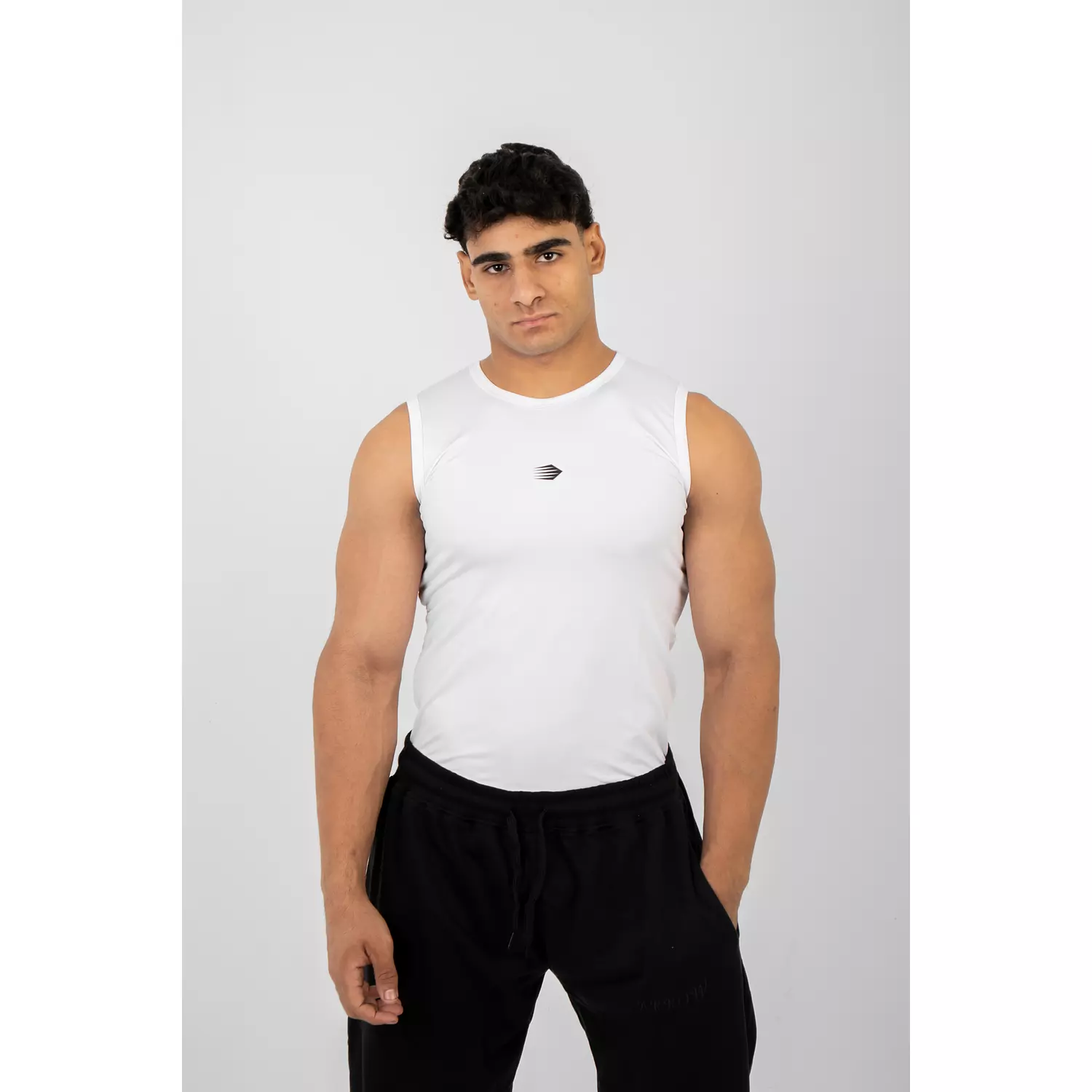 White Tank Top Compression   hover image