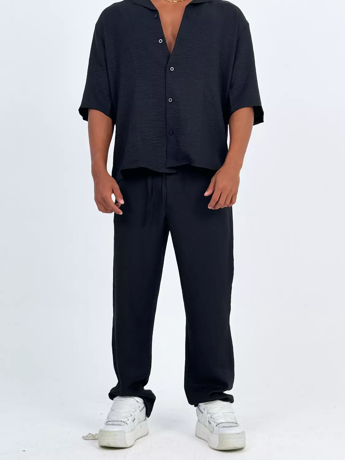 Black linen pants  2