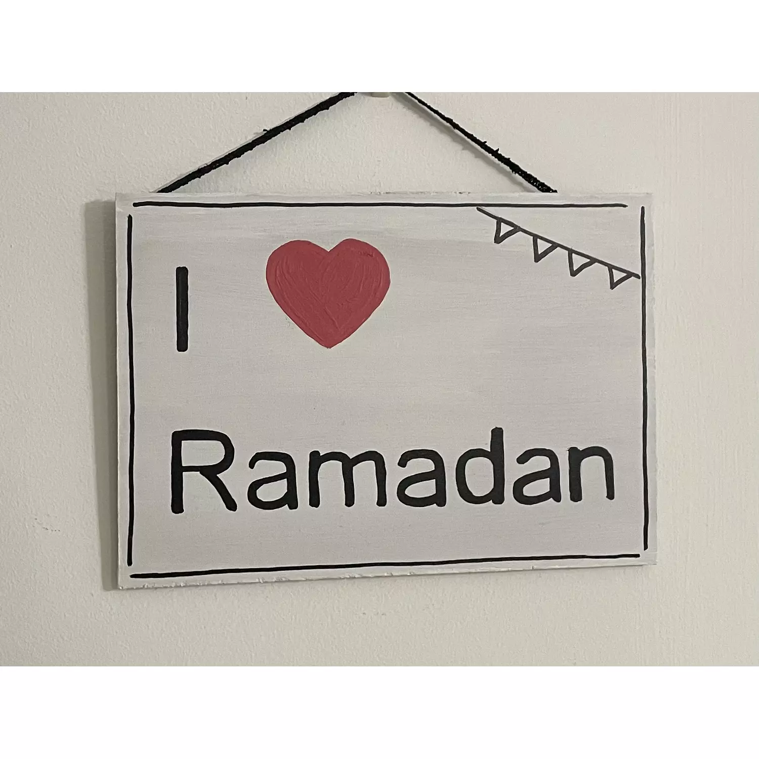 i love ramadan wooden sign 20 cm*14cm  hover image