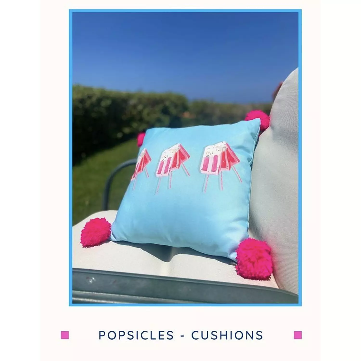 Popsicle Hand-Painted Summer Cushions (by Order) 3