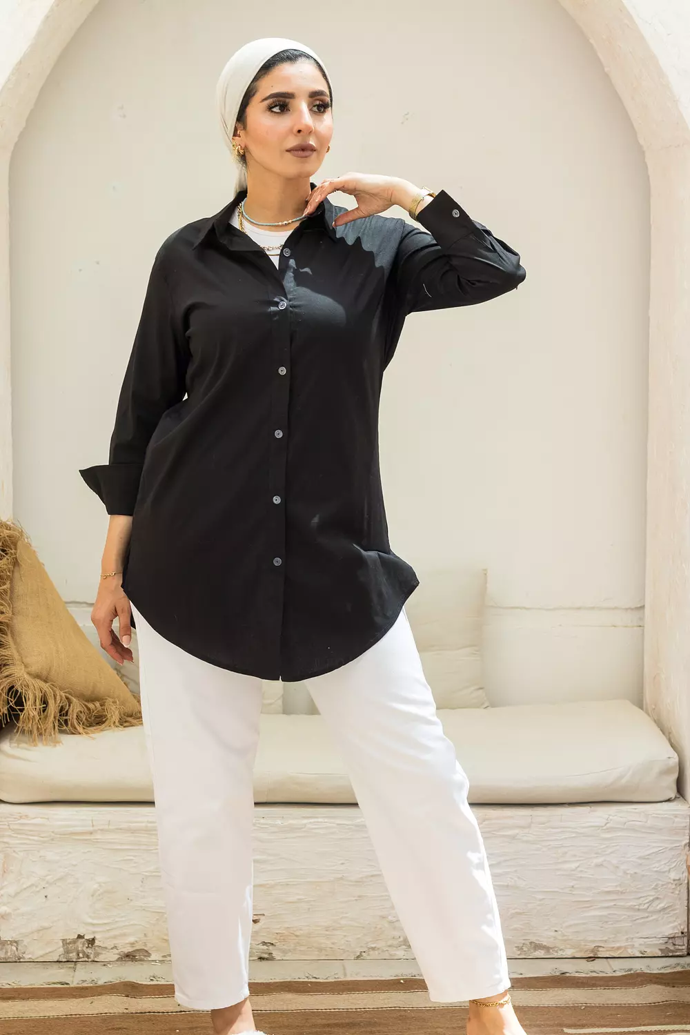 Long Poplin Shirt 6