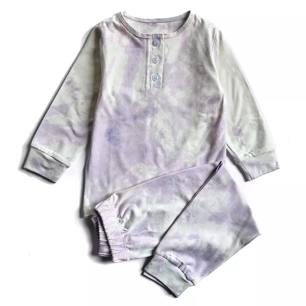 Tie-Dye Cotton Pajamas 