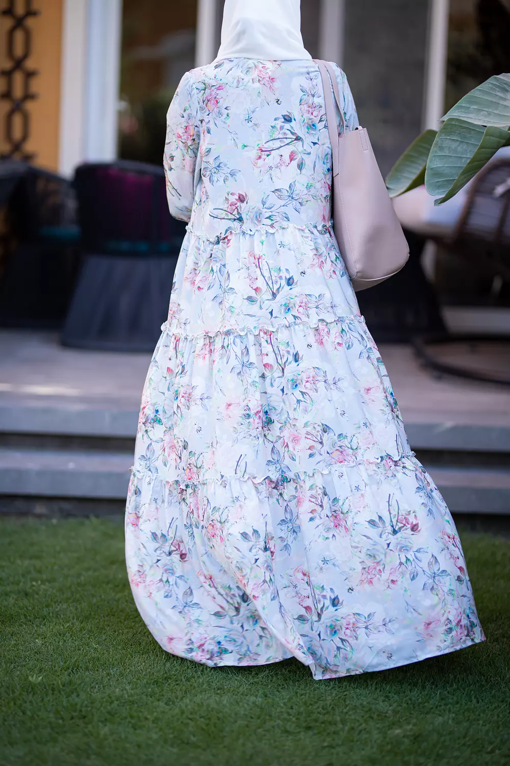 Sky Blue Floral Dress-2nd-img