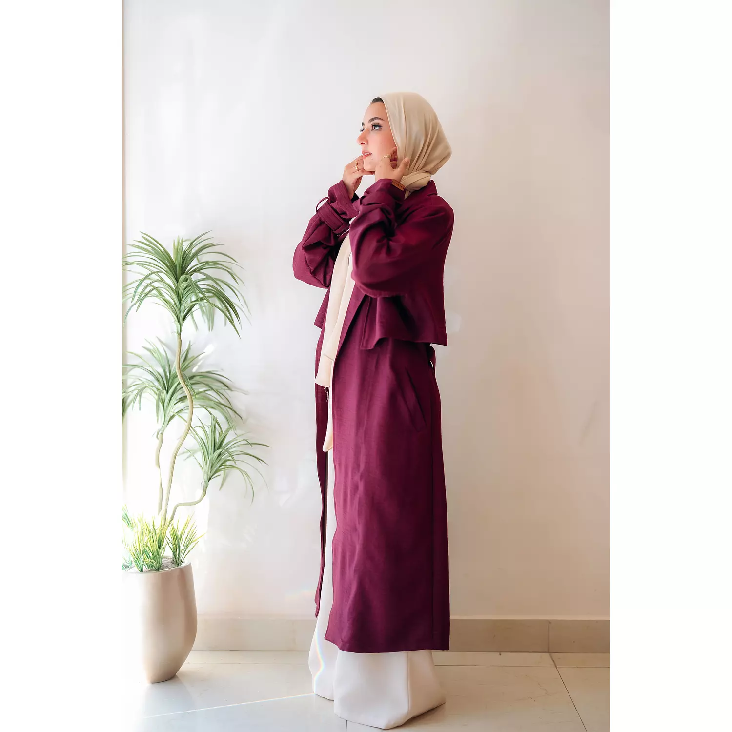 Linen Trench Coat 17