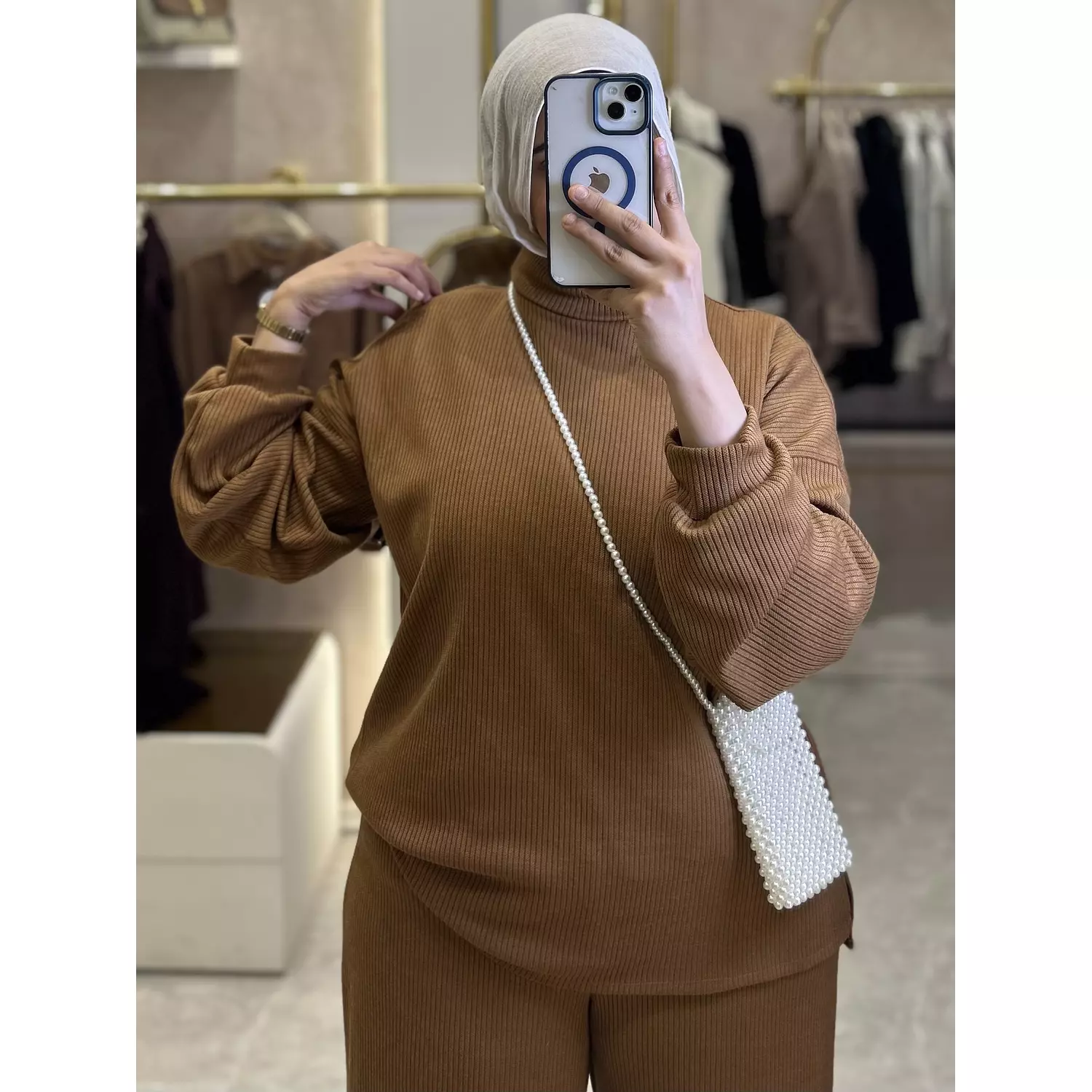 Caramel Glow (Camel) Cozy Suit 1