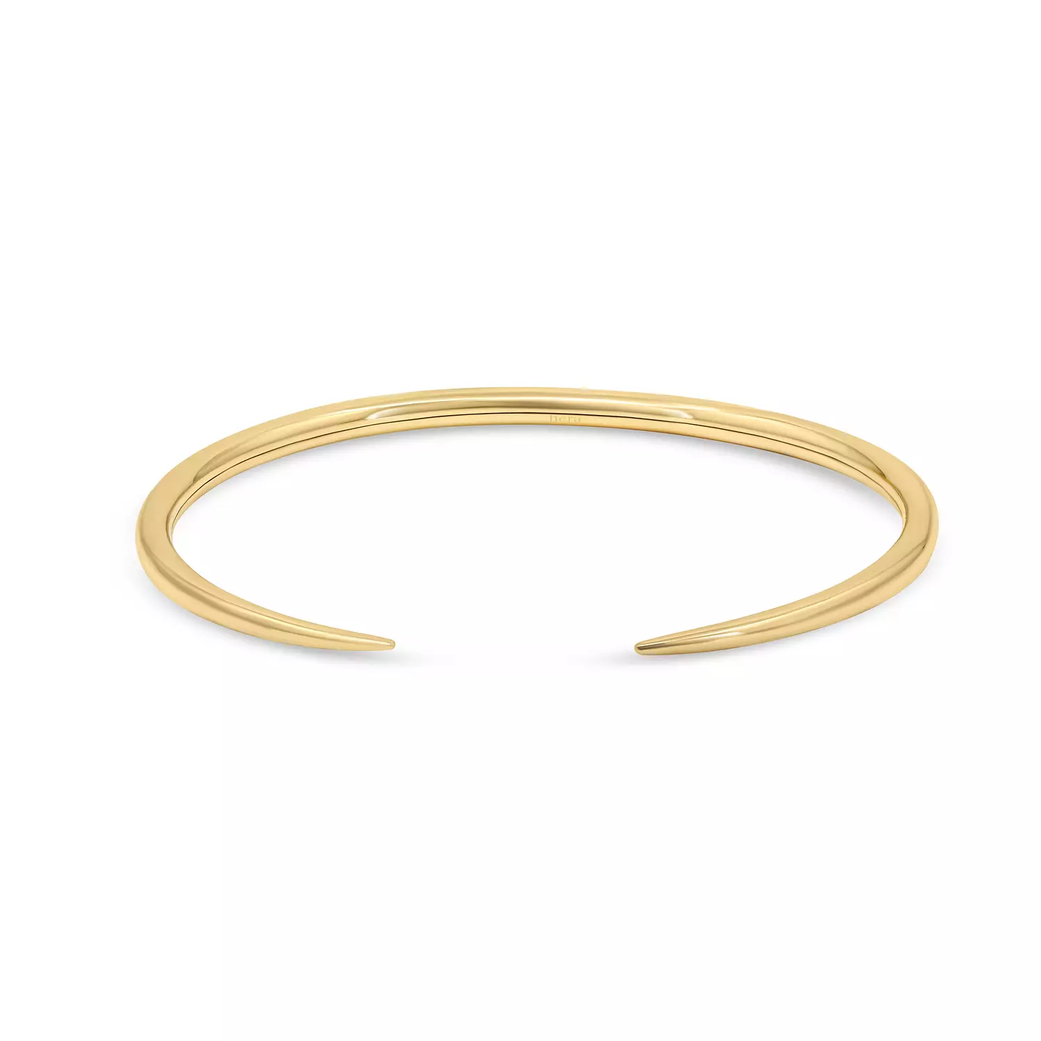 Pointed Solid Gold Cuff - B13 hover image