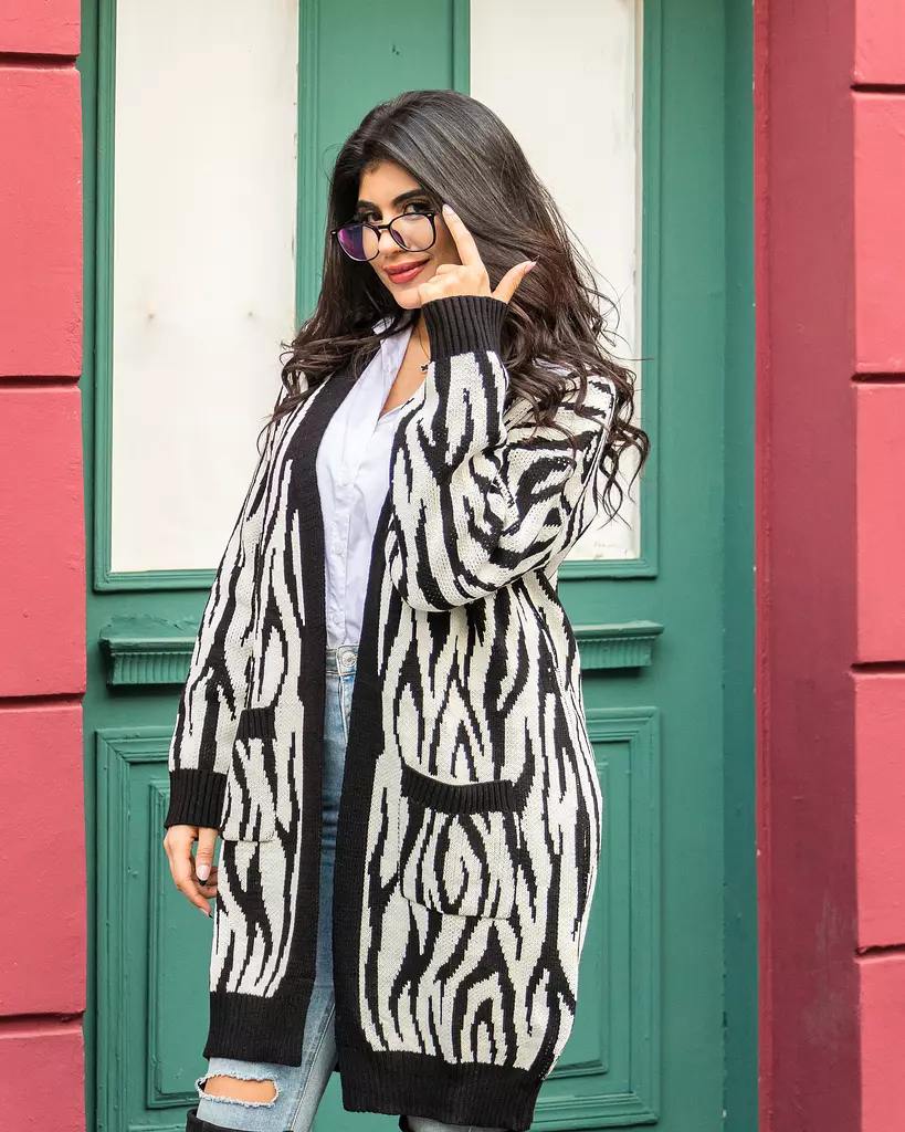 Zebra Cardigan