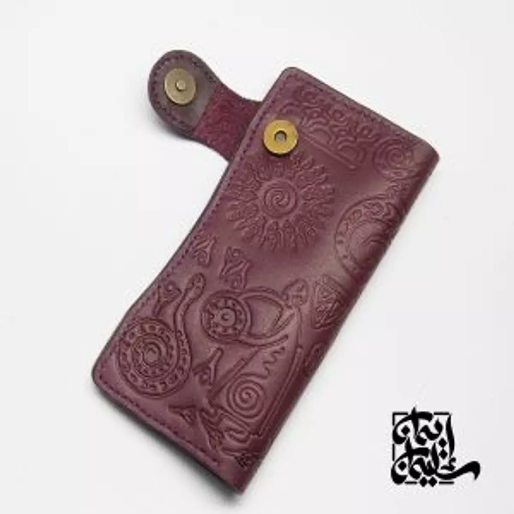 Kean Purple Wallet (Pure Leather) 
